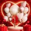 A combination of golden and off-white balloons is used to decorate wedding party and celebration Settings, creating an atmosphere and providing decorative items Specification image